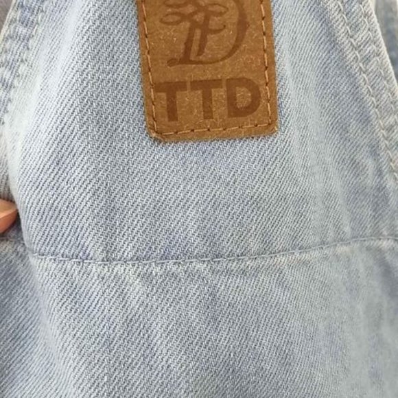 Super cool denim TTD overall for big girl or woman - Picture 3 of 4